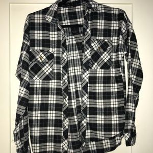 Black and white flannel
